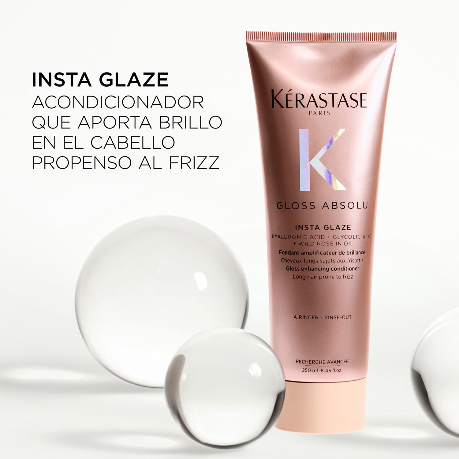 KÉRASTASE GLOSS ABSOLU INSTA GLAZE ACONDICIONADOR PARA CABELLO PROPENSO AL FRIZZ (ACONDICIONADOR PARA CABELLO CON FRIZZ)
